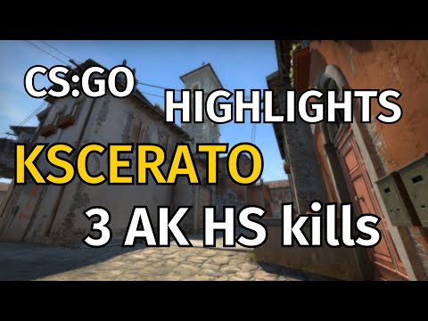 CS:GO highlights KSCERATO 3 AK HS kills FURIA vs Heroic (Inferno)