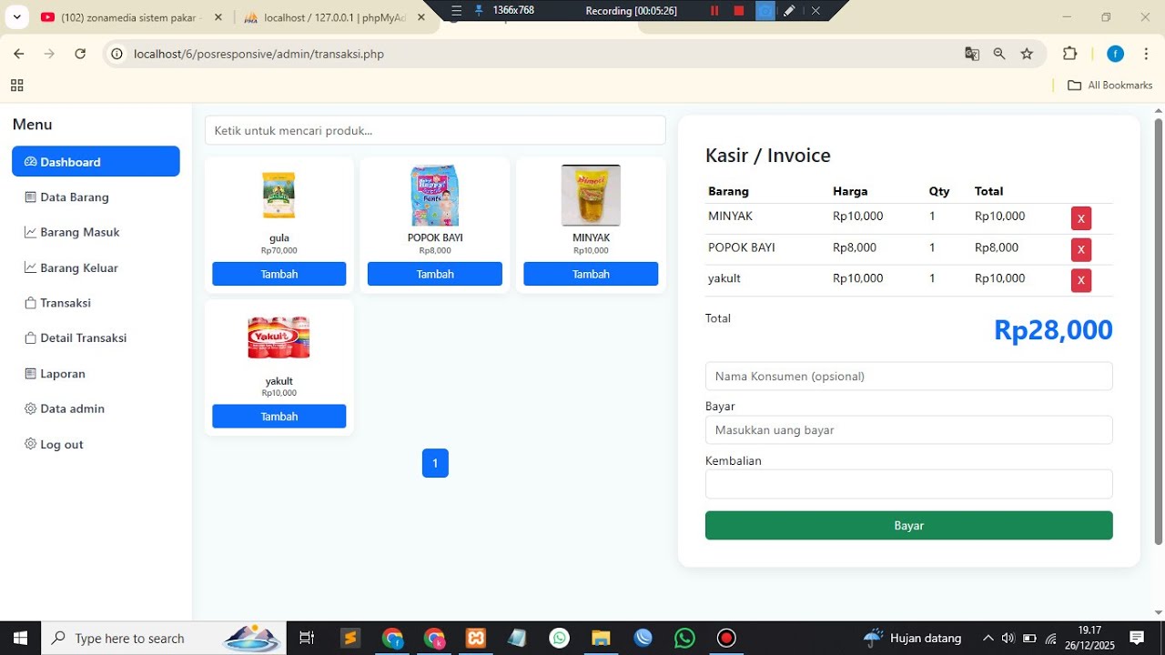 Source Code Sistem informasi Penjualan (Point Of Sales) Berbasis Web PHP MySQL