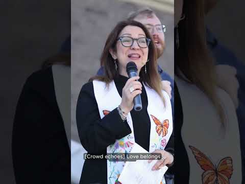 Oak Lawn United Methodist Church unveils rainbow painted steps