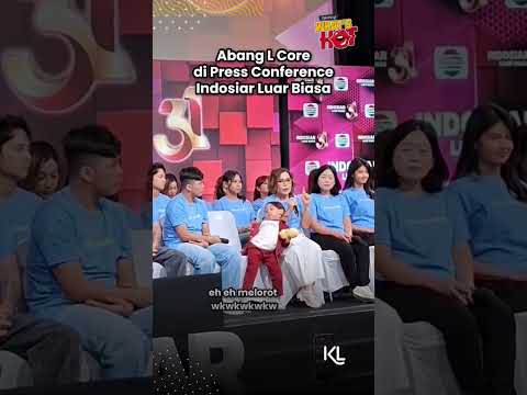 Gemes banget Abang L di press conference Indosiar Luar Biasa!