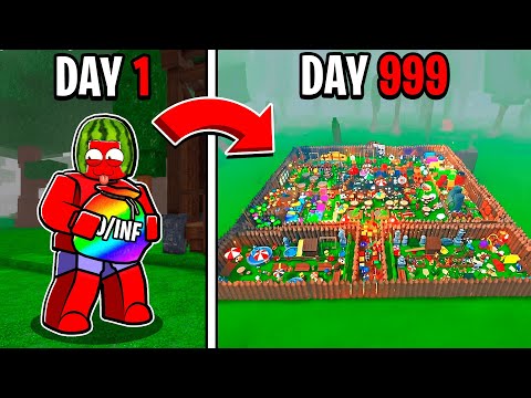 Simulating Civilization in 99 Nights in the Forest with 100 Players