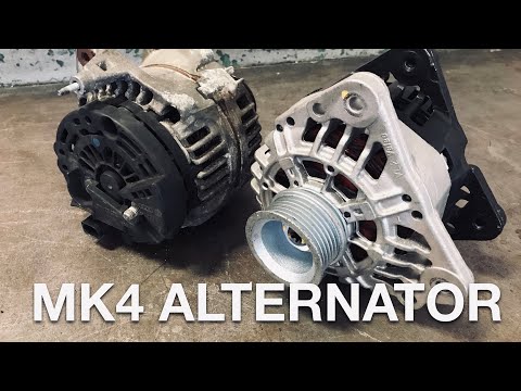 VW 1999-2005 mk4 Jetta Golf Beetle alternator replacement and identification