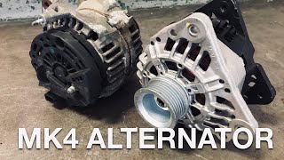 VW 1999-2005 mk4 Jetta Golf Beetle alternator replacement and identification