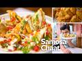How To Make Hot Samosa Chaat Punjabi Samosa Chaat Kunal Kapur Snacks Street Food India