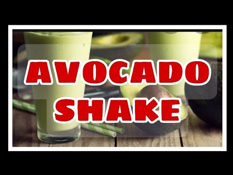 paano gumawa Ng avokado shake
