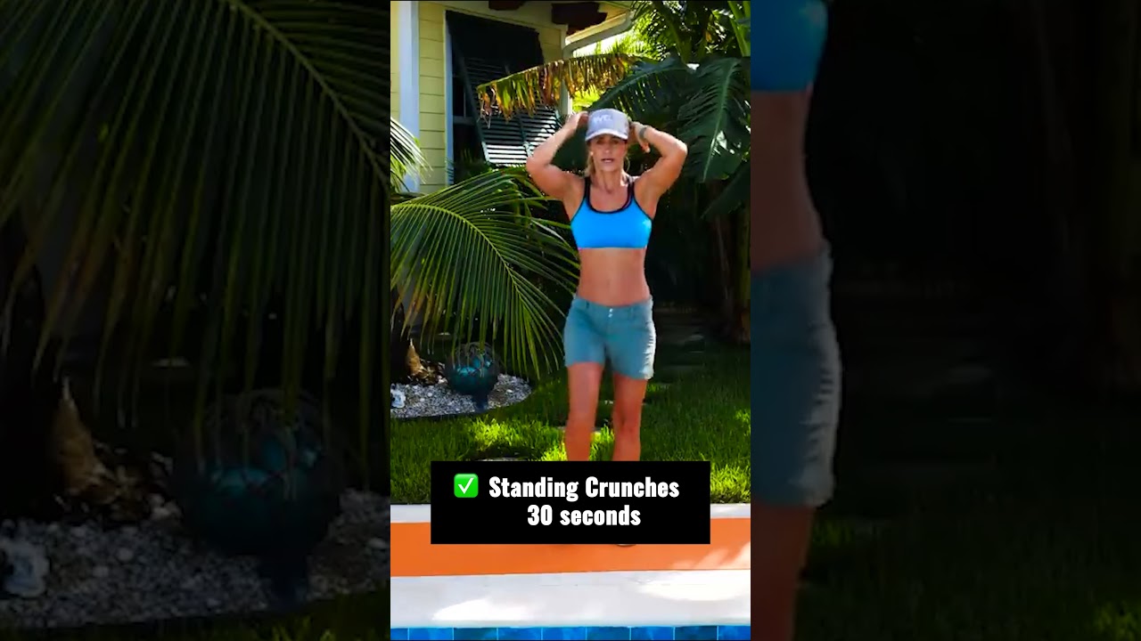 At Home Standing Belly Fat Workout