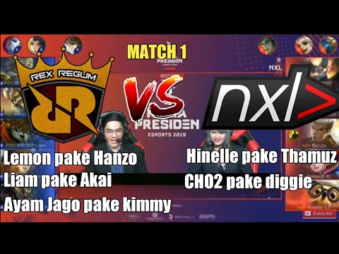 PSG.RRQ VS NXL MATCH 1 PIALA PRESIDEN ESPORTS 2019