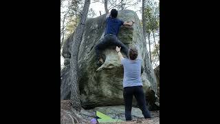 Video thumbnail of P’tite Mousse, 7a. Fontainebleau