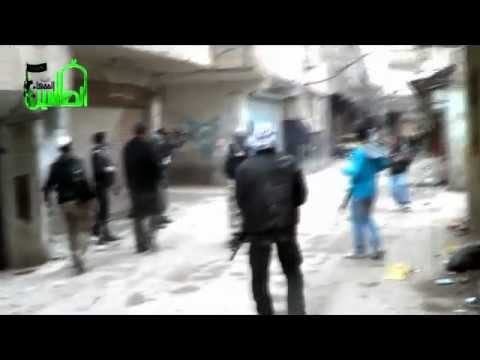 اشتباكات بين كتيبة الفقهاء الصالحين وقوات النظام في حي التضامن في مدينة دمشق