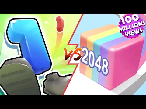 Number Run 3D vs Jelly Run 2048 - Max Level Gameplay