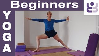 Iyengar Yoga for Beginners. 20 minute class to open hips and stretch legs