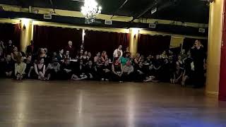 Javier Rodriguez and Moira Castellano performing at the New York City All Night Milonga 3/4