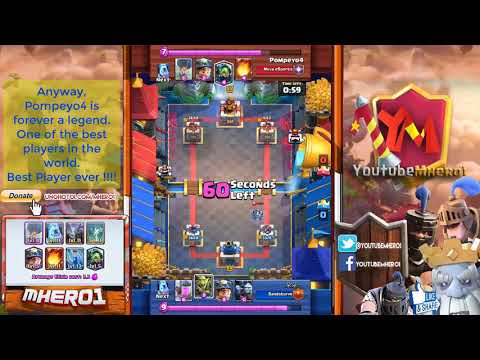 34 Pompeyo4  Best Player Ever Clash Royale    God of Balloon Miner Deck