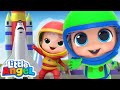 I Wanna Be An Astronaut! | Space Song |  Little Angel Kids Songs
