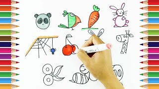 How to draw using Numbers 1 - 10 | Learn Drawing For Kids | Kids Art TV