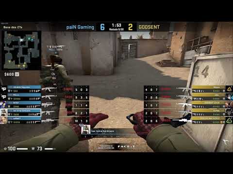 Pov csgo demo hardzao (23/16) paiN vs GODSENT - Dust2 (Fragadelphia Invitational Fall 13/09/2021)