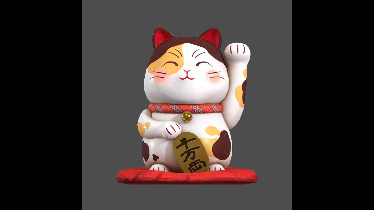Lucky Cat 3D Model