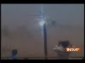 Visuals of crash-landing of Maharashtra CM Devendra Fadnavis's chopper in Latur