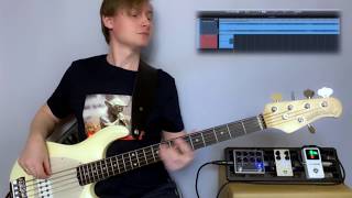 Europe - Superstitious (bass cover + free tabs)
