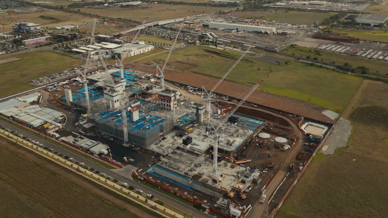 Melton Hospital construction site