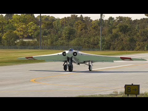 Insane Skill Pilot! Horten Ho-229 Takeoff from Secret Air Base