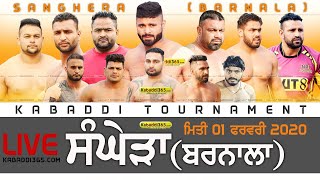 Sanghera (Barnala) Kabaddi Tournament 01 Feb 2020