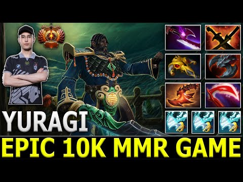YURAGI [Kunkka] ft. 5 Team OG Players, Malik Saberlight & Dubu | Epic 10K MMR Game | Dota 2 Gameplay