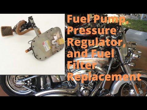 How To DIY Replace a Harley Davidson Fuel pump, Fuel filter, and Fuel Pressure Regulator.