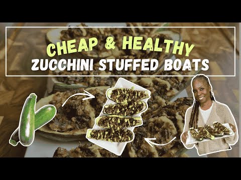 CHEAP & HEALTHY MEALS | Zucchini Stuffed Lentil Boats | High-Protein Vegan Meal