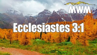 Ecclesiastes 3:1 | Mornings With Mike #MWM