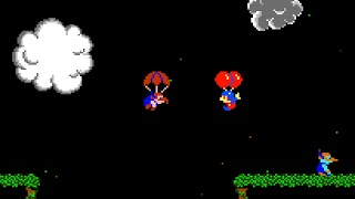 VS. Balloon Fight (Arcade) original video game | 27-phase session for 1 Player 🎈⚡☁️