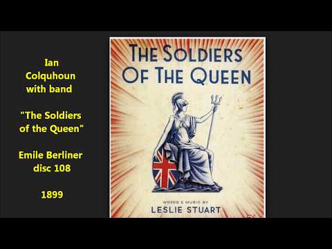 "Soldiers of the Queen" rare 1899 Emile Berliner Gramophone disc 108 Ian Colquhoun & Boer Wars
