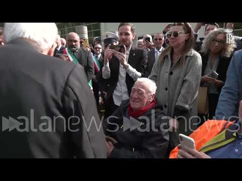 Sixty years after the Vajont tragedy, Mattarella visited the scene of the disaster.