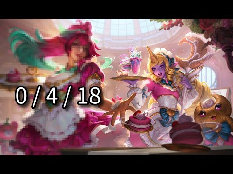 [LOL][SR] Soraka ソラカ vs Morgana モルガナ Bot support サポート 0/4/18