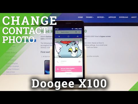 How to Add Photo to Contact in DOOGEE X100 – Create Contact Profile