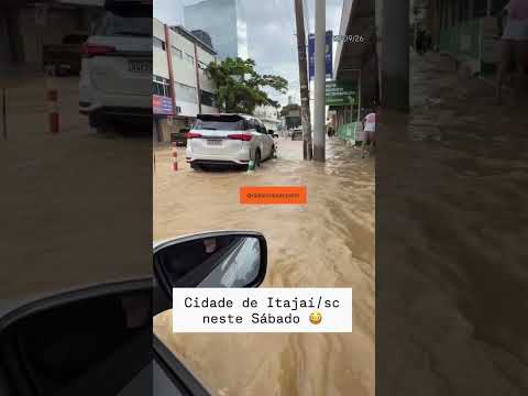 RIO ITAJAÍ-AÇU COMEÇA A SUBIR #noticias