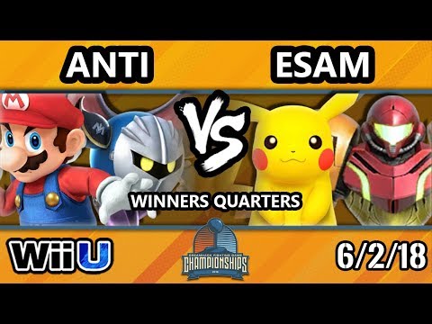 DHATX18 Smash 4 - IMT | ANTi (Mario, Meta Knight) Vs. PG | ESAM (Samus, Pikachu) - Wii U Winners Qua