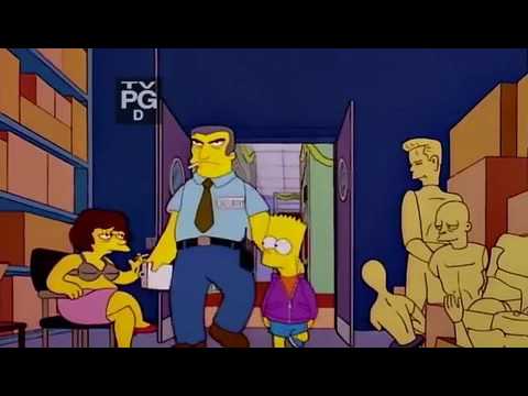Bart gets caught shoplifting