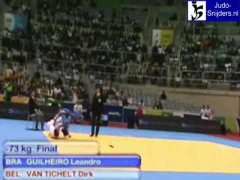 Judo 2009 Rio de Janeiro: Guilheiro (BRA) - van Tichelt (BEL) [-73kg].