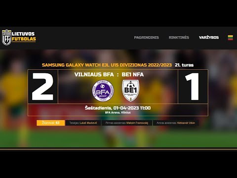 BFA vs BE1 NFA 2-1 (II k.)