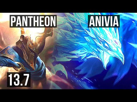 PANTHEON vs ANIVIA (TOP) | 3.5M mastery, 700+ games, 6/3/10 | KR Diamond | 13.7