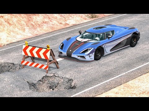 Road Trap Crashes #2 - BeamNG Drive