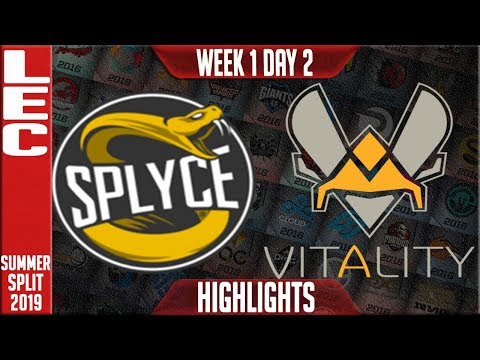 SPY vs VIT Highlights | LEC Summer 2019 Week 1 Day 2 | Splyce vs vitality