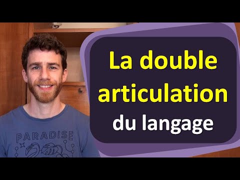 Cours de linguistique : la double articulation