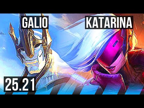 GALIO vs KATARINA (MID) | 5/1/11 | EUW Master | 25.21