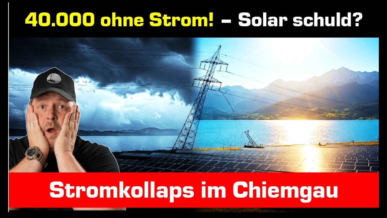 40.000 ohne Strom im Chiemgau - Solar schuld? -Das neue Normal?