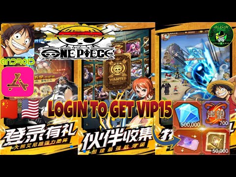One Piece(Private Server) Login to get VIP 15 🤩 Classic Nautical theme Character Card Mobile RPG 🔥