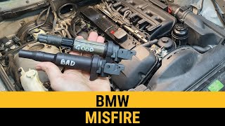 BMW E39 Misfire Diagnosis How to Find & Fix Engine Management Check Light Faulty Coil Issues P1343
