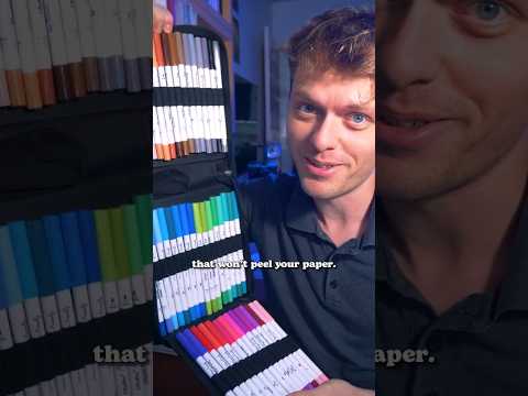 A water-based marker that WON'T PEEL your paper #art #shorts