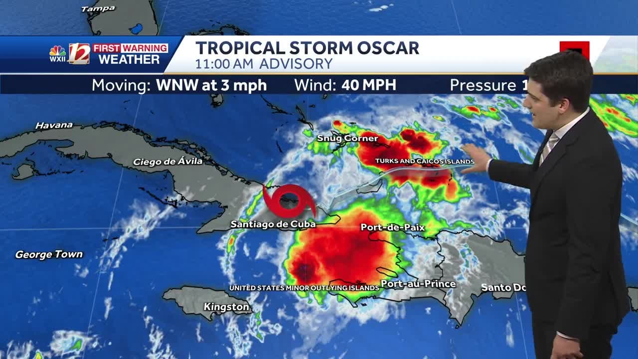 WATCH: Tracking Tropical Storm Oscar over Cuba